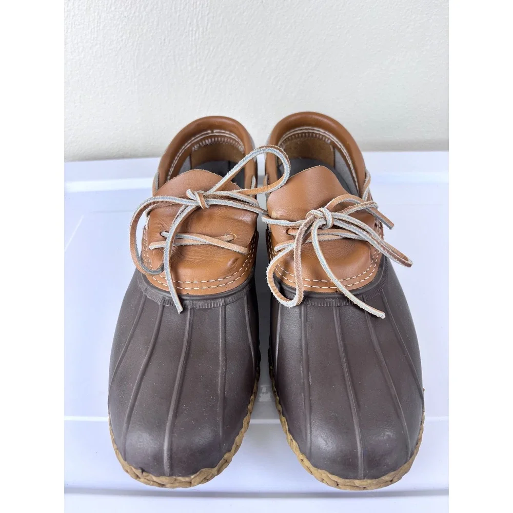 Vintage L.L.Bean Bean Boots Size 10M  Made in Maine Duck Boots Brown Hunting